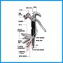 Multitool knife and hammer set