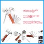 Multi tools hammer and knife set