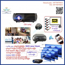 4K DUAL SPEAKER LED PROJECTOR