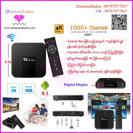 4K Android TV Box (1000 Channel +)