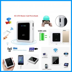 4G LTE Router and power bank