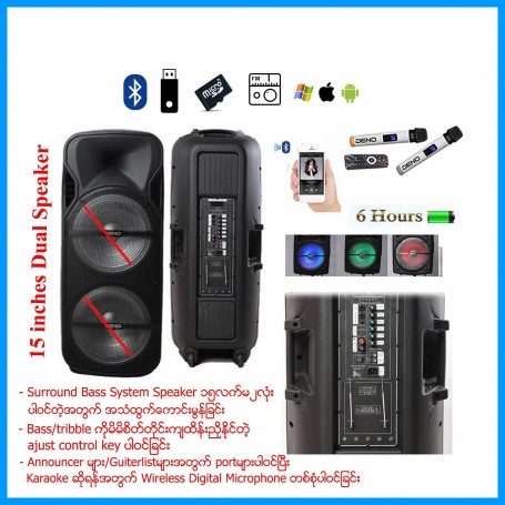 15 inches Professional Dual Speaker (MSA 9020)