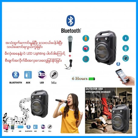 Karaoake Microphone With Bluetooth Speaker